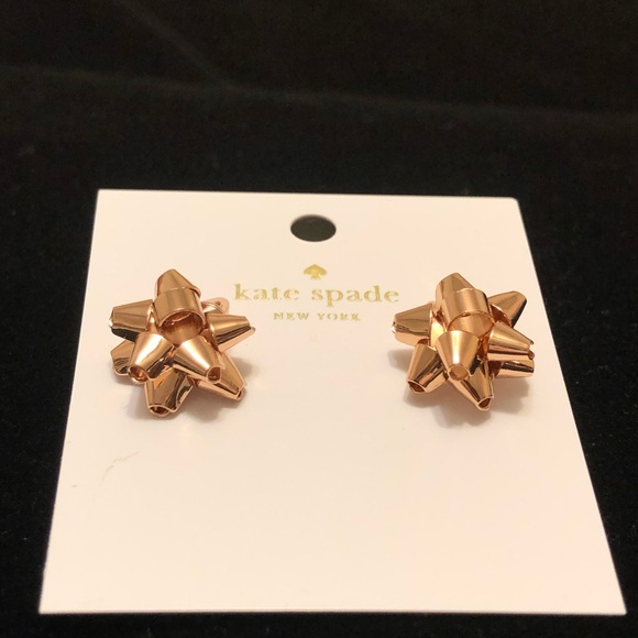 🍃🌸 Kate Spade Bow Rose Gold Earrings 🌸🍃 - Picture 12 of 12